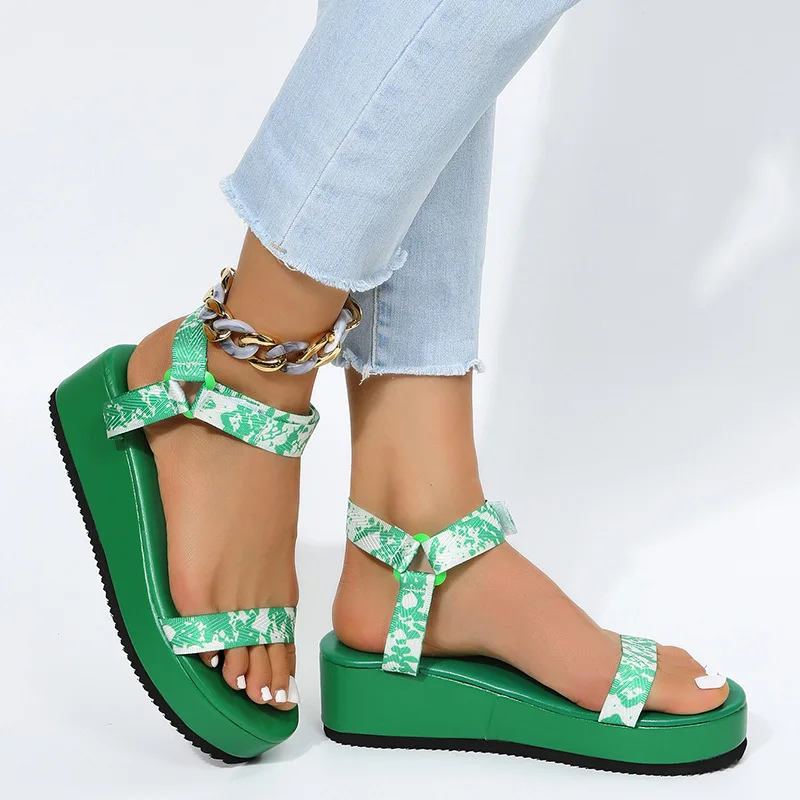 

Сандалии женские нескользящие, пляжная обувь, повседневные босоножки, открытый носок, однотонные, удобные, лето 2023