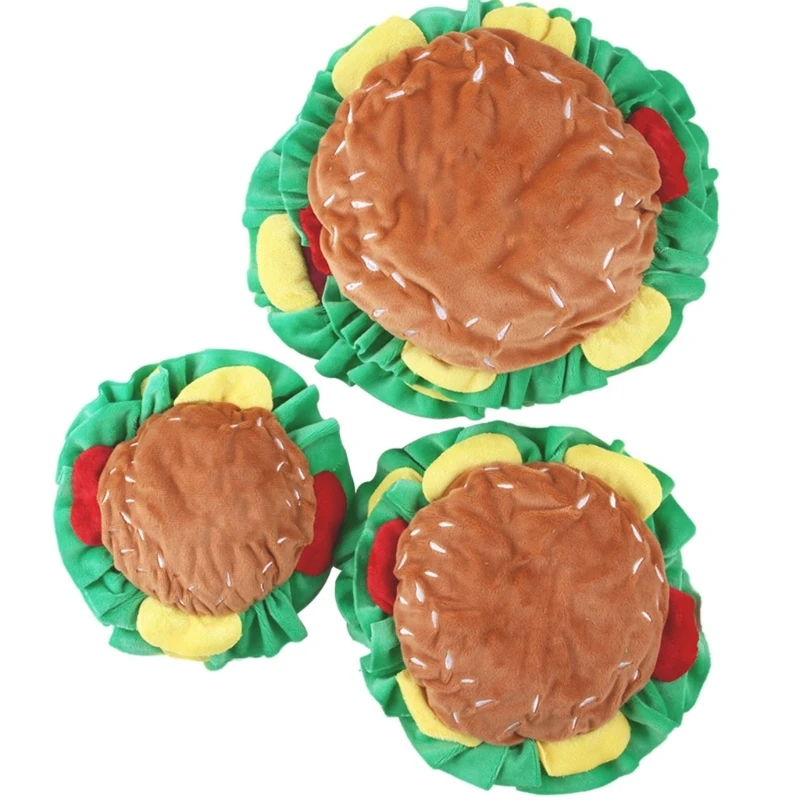 

Costume Burger Hat Hamburger for Halloween Decorations Cosplay Cap DropShip