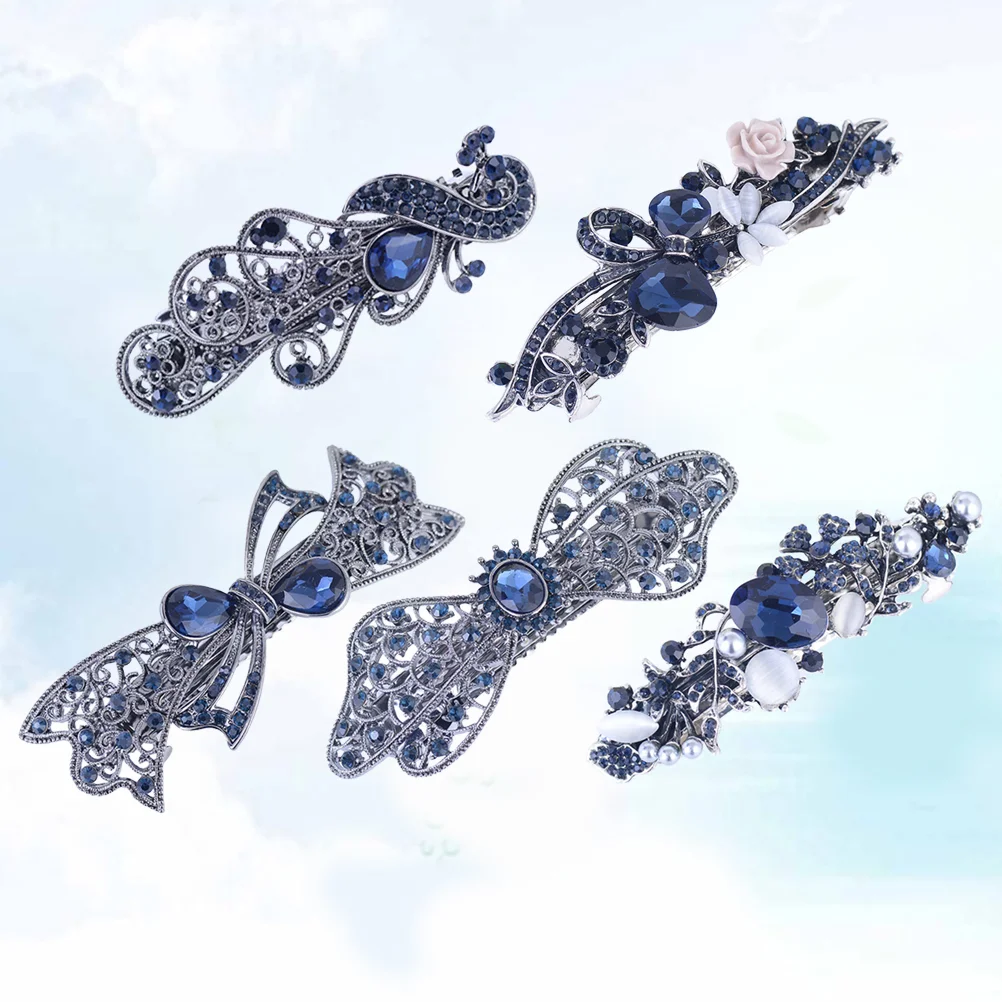 

5 шт. Стразы заколки для волос, заколки для волос в стиле ретро, свадебные заколки для волос стразы, заколки для волос