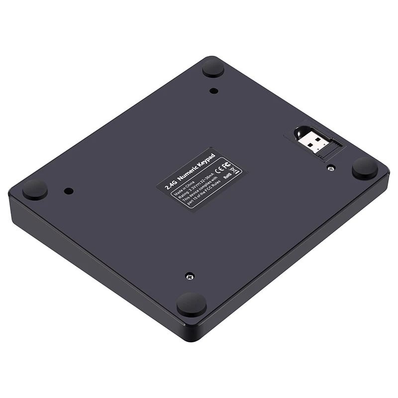 Беспроводная цифровая клавиатура 2,4G MC533 Numpad, перезаряжаемая 35-клавишная цифровая цифровая клавиатура с USB-приемником для IOS Android Windows (art.: 3920caee1d417) - 3920caee1d417
