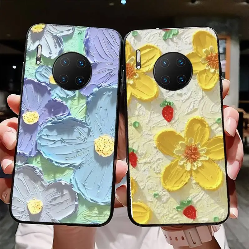 

Yinuoda Retro Oil Painting Flowers Phone Case For Huawei Mate 10 20 30 40 50 lite pro Nova 3 3i 5 6 SE 7 pro 7SE