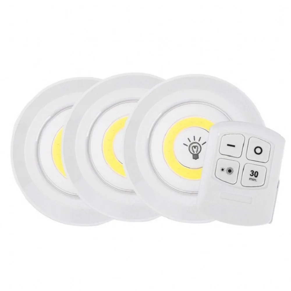 

Bedroom Light Dimmable Cob Kitchen Bright Wireless Night Control Wardrobe Home Under Super Nightlight Lamp Cabinet Remote