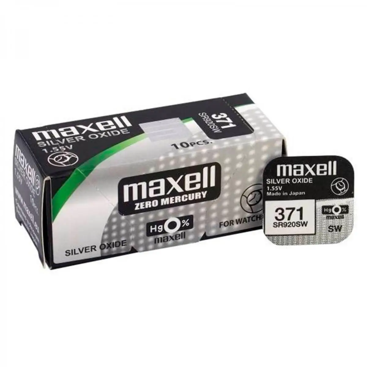 

Boton Maxell batteries original battery silver oxide SR920SW blister 5X Uds