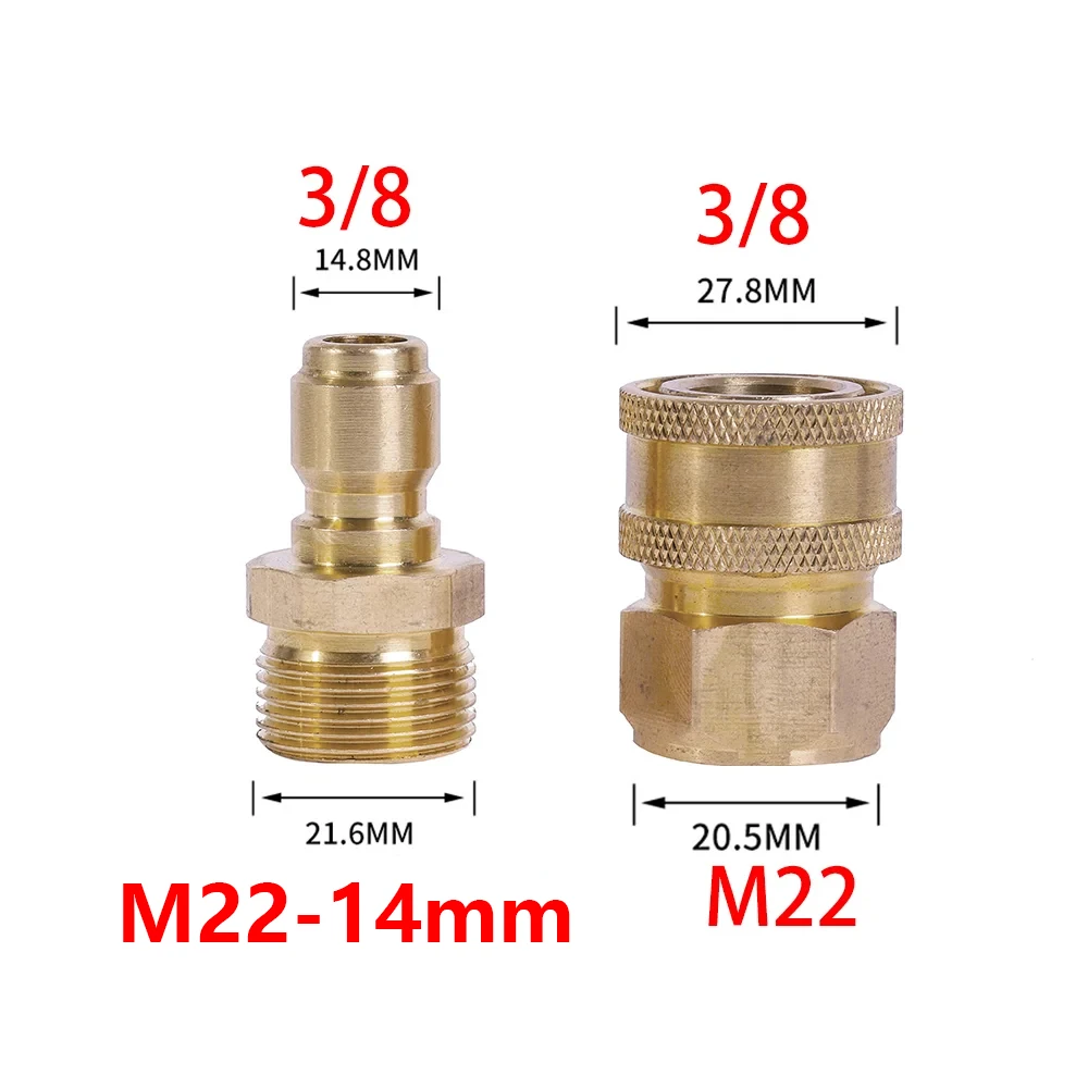 

Комплект для быстрого подключения резьбы 3/8 дюйма, 14/15 мм, 5000 PSI