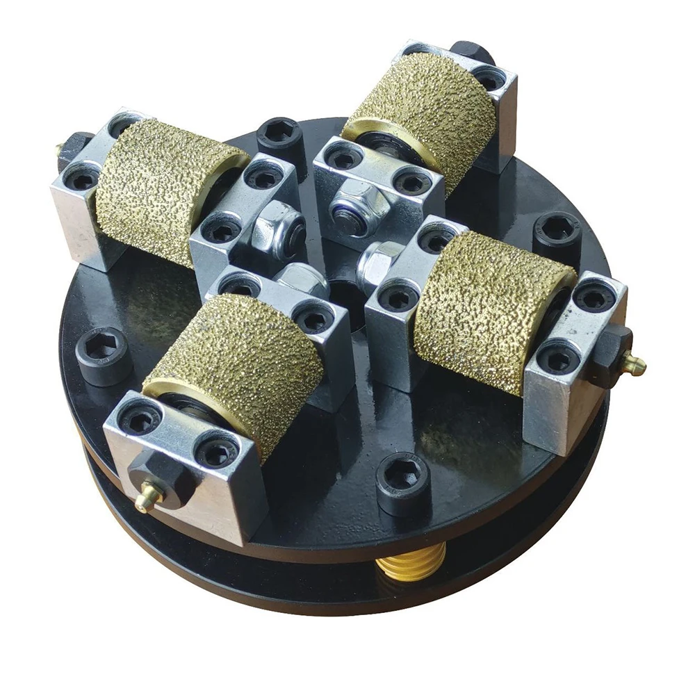 1 шт. 8 &quot200 мм алмазный песок паяный шлифовальный круг втулка молоток с 4 роликами