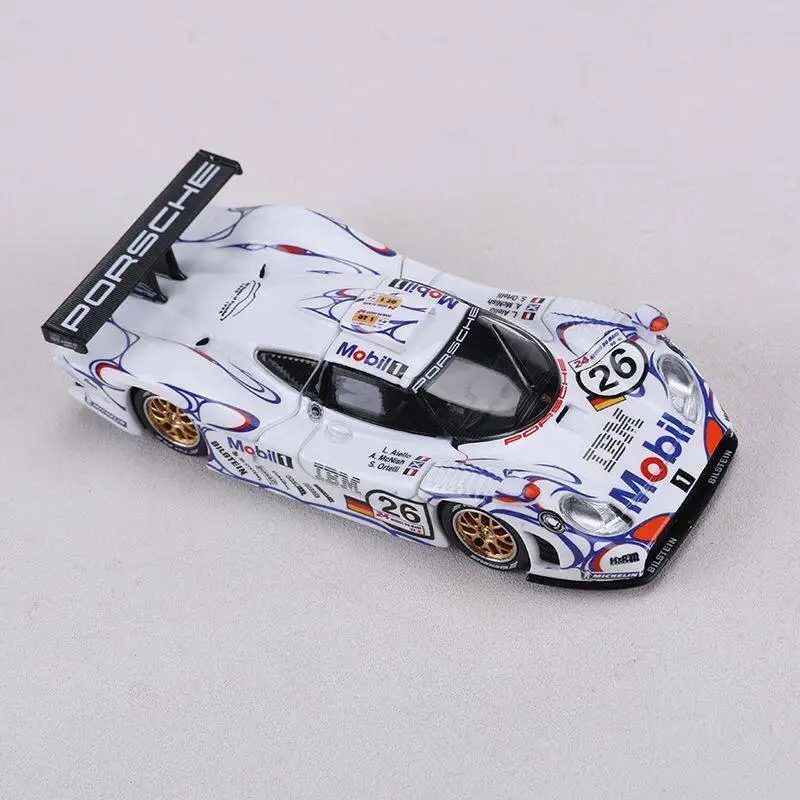 Фото Масштабная модель автомобиля 911 GT1 Le Mans 24-Hour Endurance Racing из литого металла, 1:64 №4