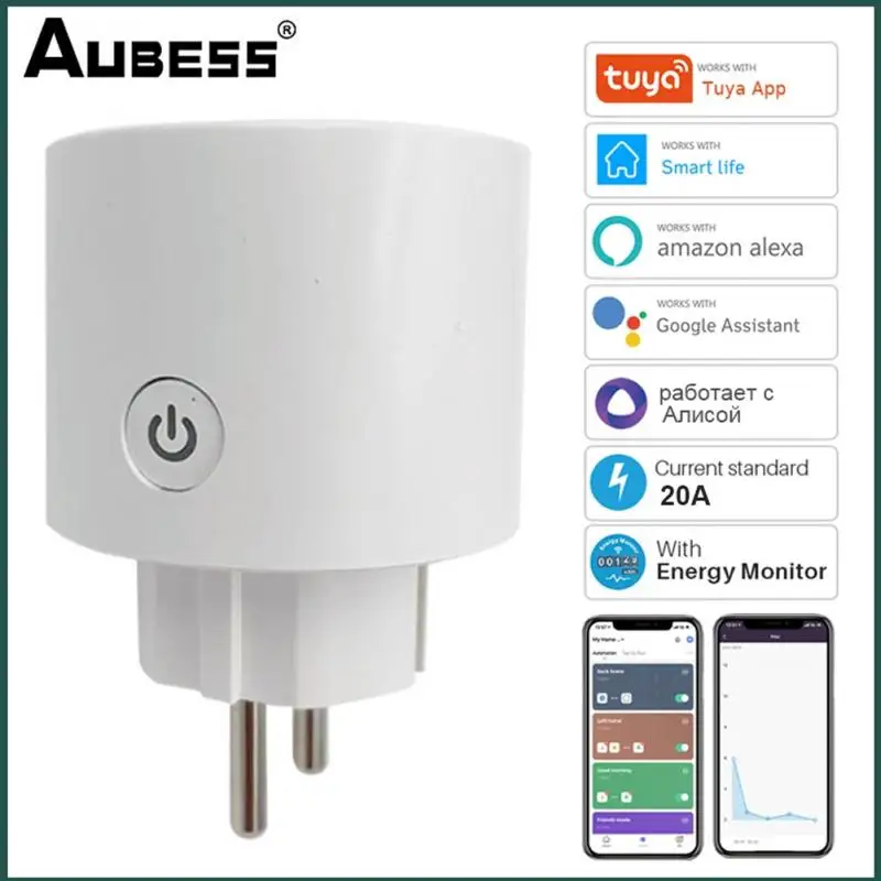 

Смарт-розетка Aubess Tuya с поддержкой Wi-Fi, 16 А