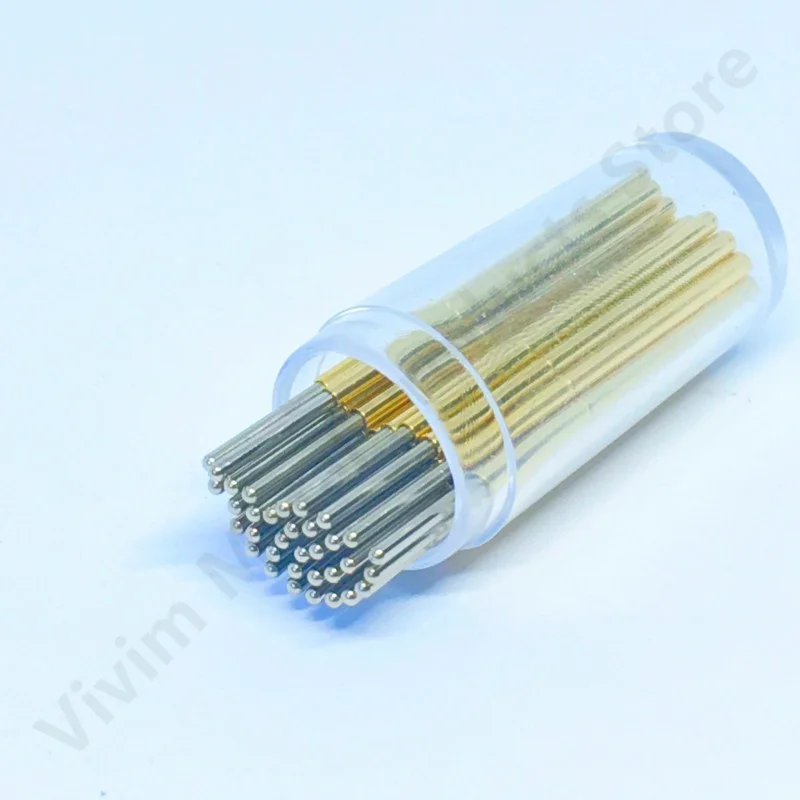 100PCS P100-J1 Small Round Head Spring Test Probe Pogo Pin P100-J Outer Dia 1.36mm Needle Length 33.35mm Circuit Board - купить по