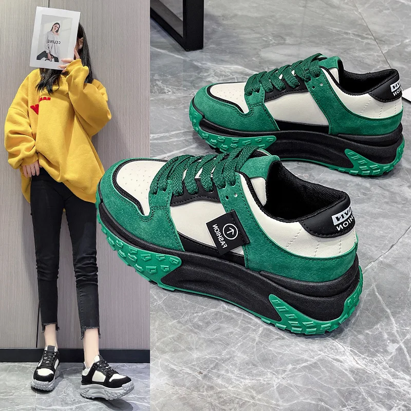 

Thick-Soled Raised Dad's Shoes Women's New Autumn and Winter Forrest Gump Shoes Versatile Sports Casual Shoes