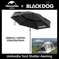 Naturehike-Blackdog Outdoor Umbrella Screen Camping Tent Awning Ultralight Camping Picnic Rainproof Sunscreen Canopy Sun Shelter
