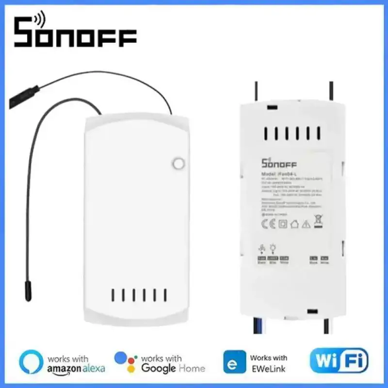 Умный выключатель вентилятора SONOFF IFan04 с Wi-Fi Регулируемый контроллер 433 RF/eWelink