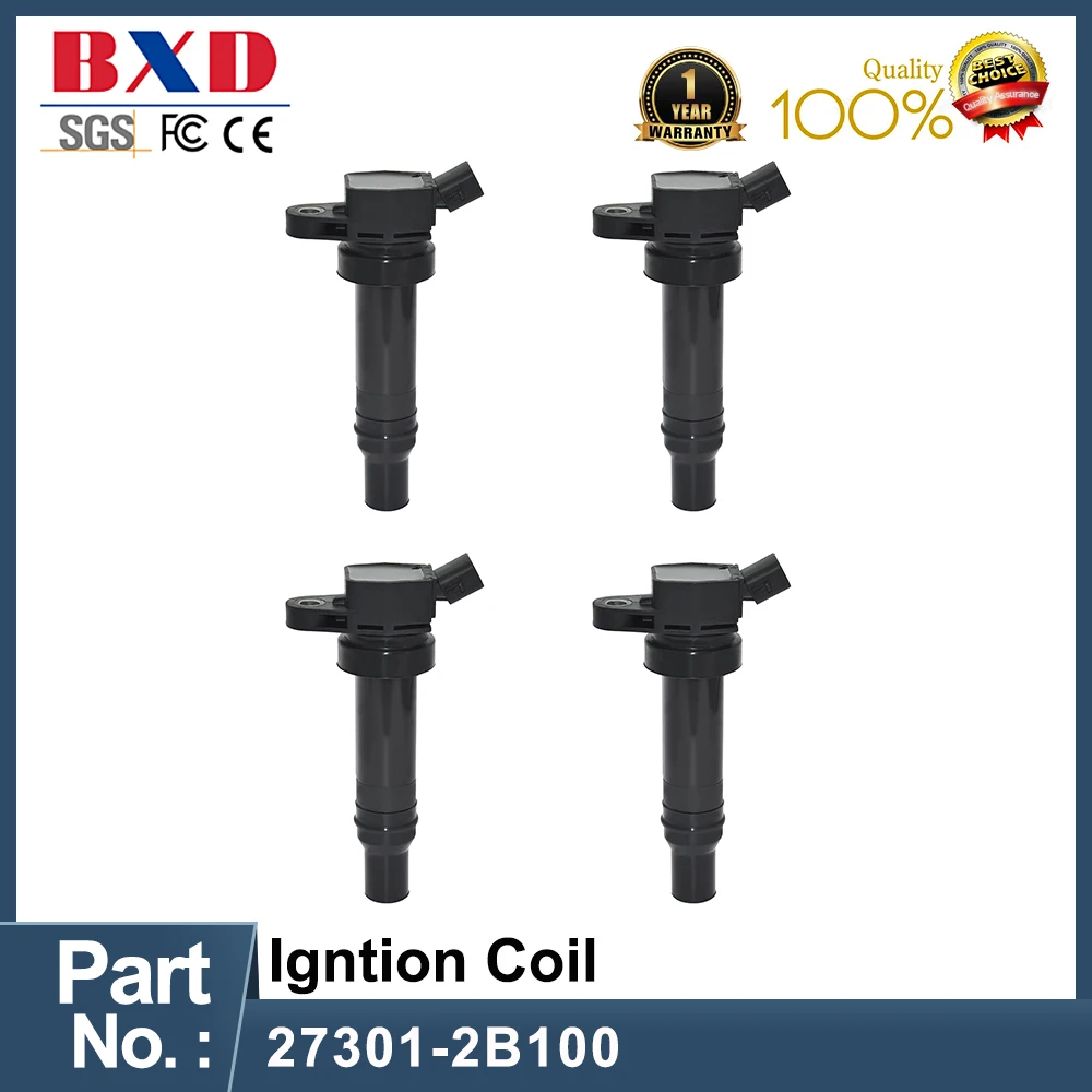 

1/4PCS 27301-2B100 Ignition Coil For Hyundai Accent Veloster KIA Soul Rio Rio5 1.6L 2012-2018