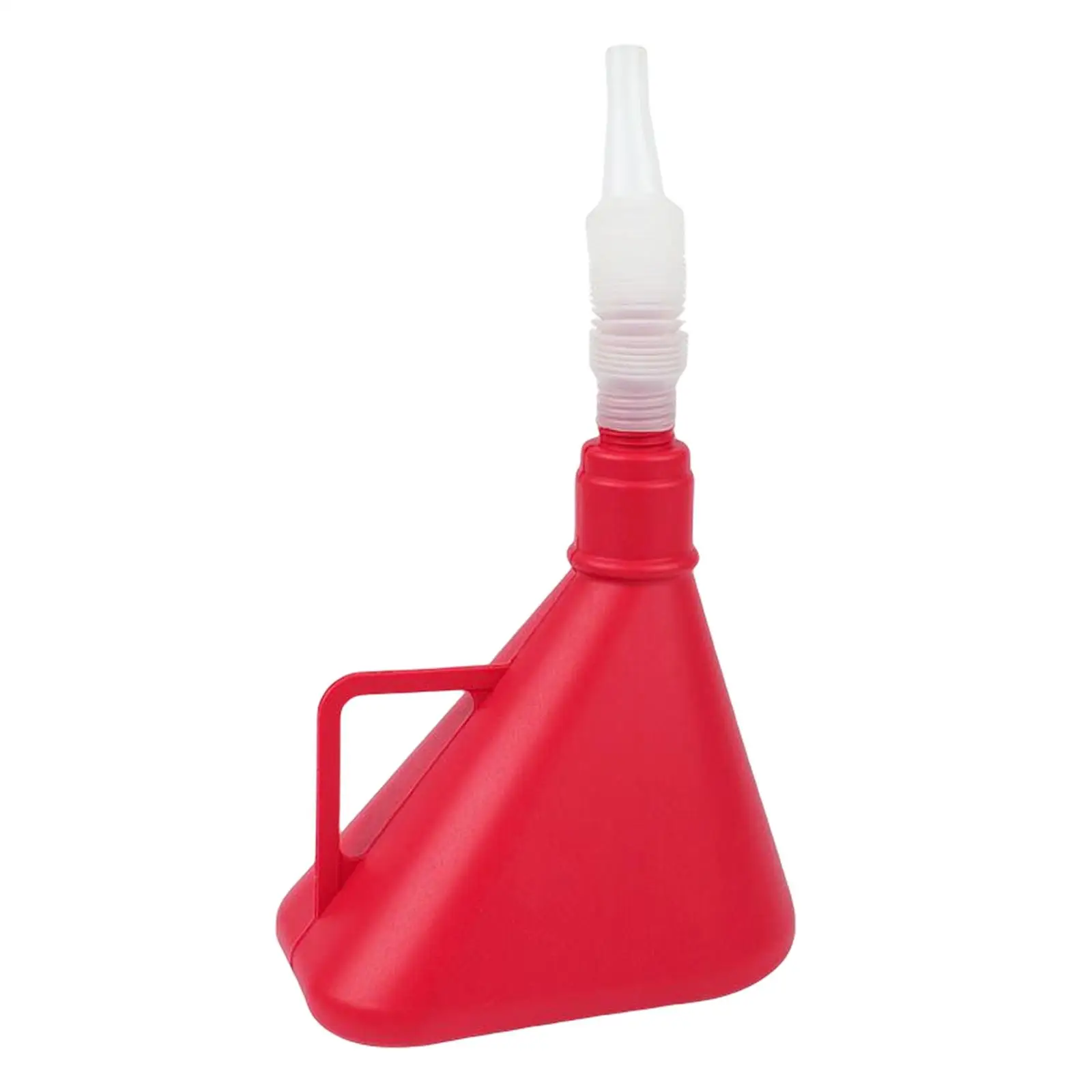 

2 in 1 Car Refueling Funnel Fuel Filling Tool Plastic Red Funnel with Hose for Gas Oil Kerosene Water Engine Motorcycle
