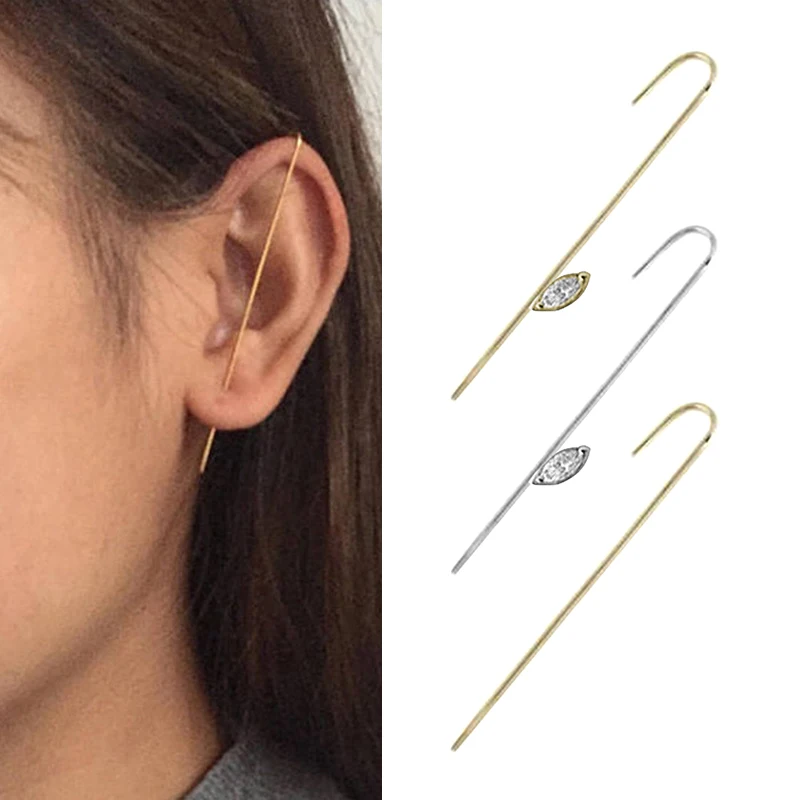 

Personality Women Piercing Earrings Trendy Wrap Auricle Ear Bone Clips Wedding Party Jewelry Accessories
