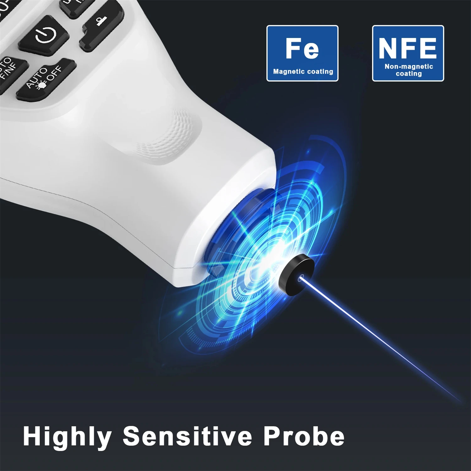 Толщиномер покрытия автомобиля HW300MAX измеритель толщины лакокрасочной пленки