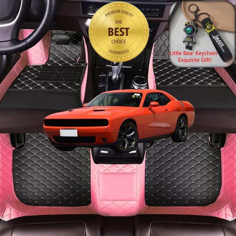 Фото Автомобильные коврики на заказ для Dodge Challenger LA LC 2008-2023, роскошные автомобильные аксессуары, автомобильные коврики с левым/правым рулем №1