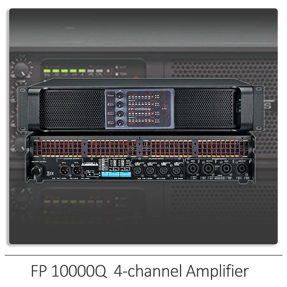 YUER FP10000Q 2 Ом 2500 Вт 4-канальный усилитель, линейный массив, усилитель сабвуфера, мощный усилитель, профессиональный усилитель