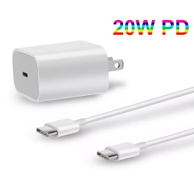 

Новое зарядное устройство PD с вилкой для ЕС/США для iPhone 12, USB C PD, кабель для быстрой зарядки для iPhone 12 pro mini 11 S20 Ultra S30