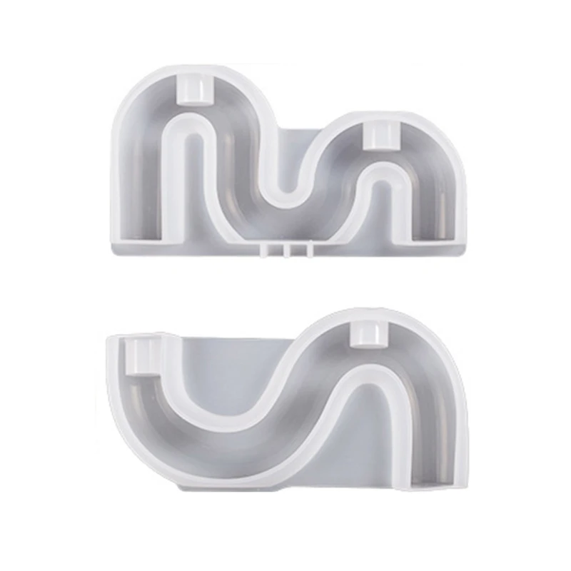 

Fast Reach U-shaped Candle Holder Silicone Mold Resin Casting Mould for DIY Candlestick Soap Ornament Gypsum Molds Desktop