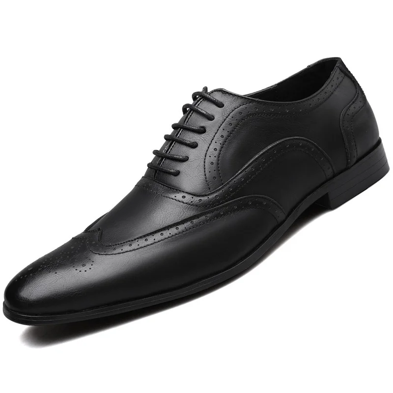

Mens Dress Shoes Fashion Brogues Casual Leather Shoes Black Shoes Men Leather Original Italian Luxury Mens Shoes Wedding Shoes