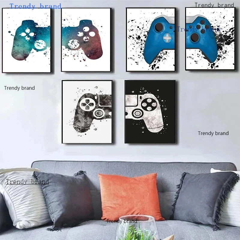 

Abstract Game Control Handle Canvas Painting Art Nordic Posters and Prints Wall Pictures for Living Room Decoration Frameless