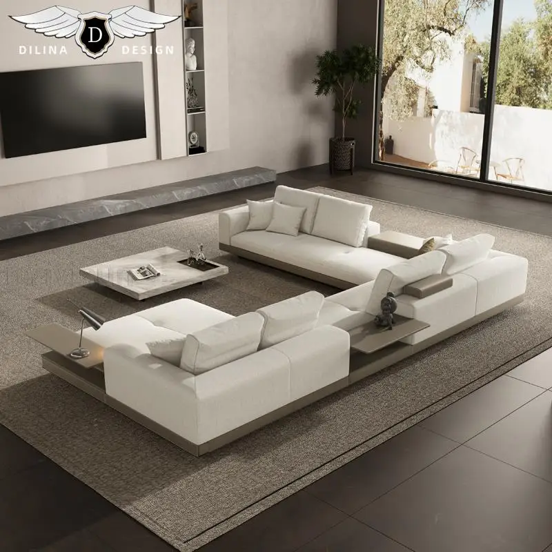 

Couches Nordic Corner Fabric Sofa Luxury Designer Corner Minimalist Style Cotton Seat Sofa Couch Sessel Wohnzimmer Room Decor