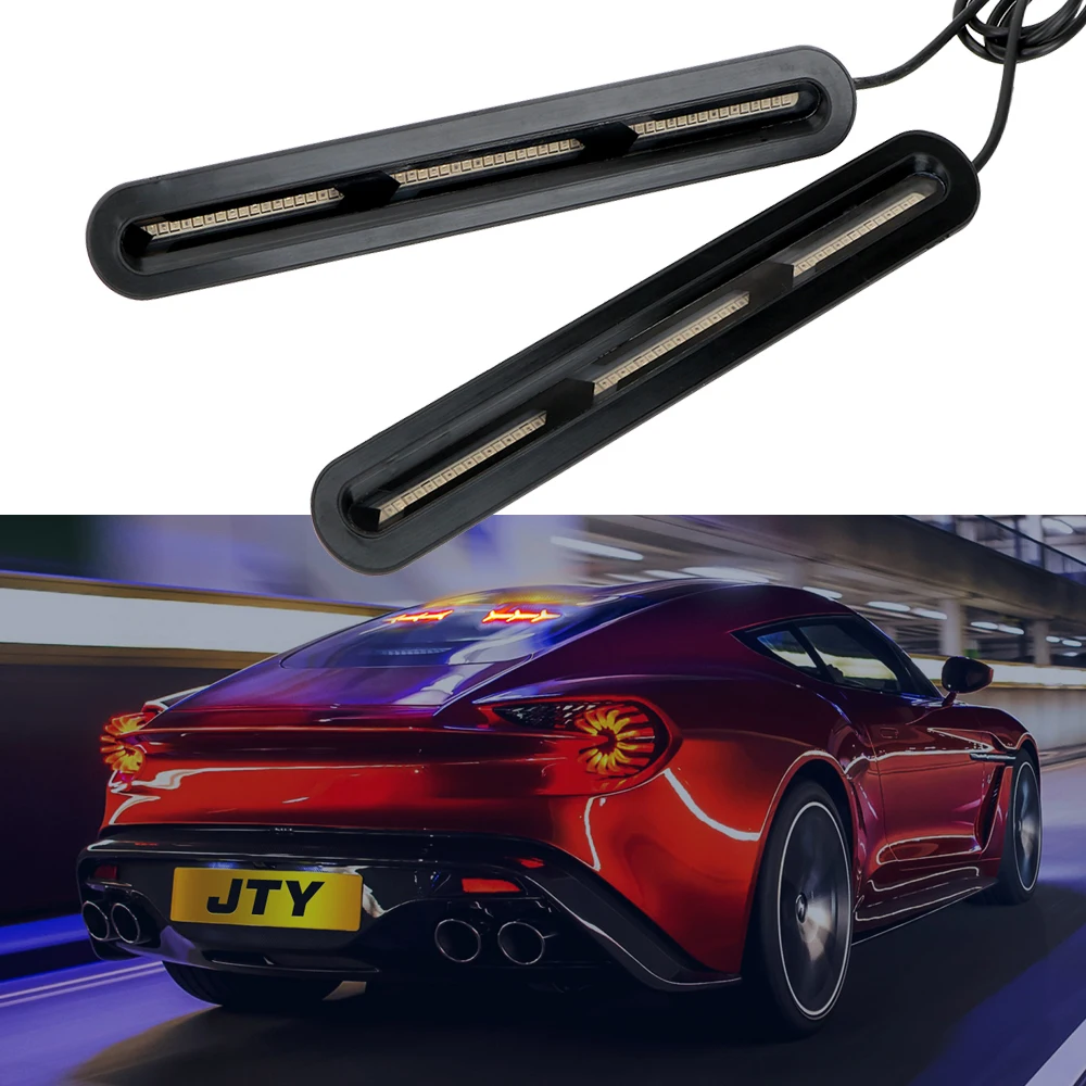 

LEEPEE Янтарный светильник с поворотным сигналом светодиодный светильник для багажника лампы для вождения 1 пара красный задний стоп-сигнал А...