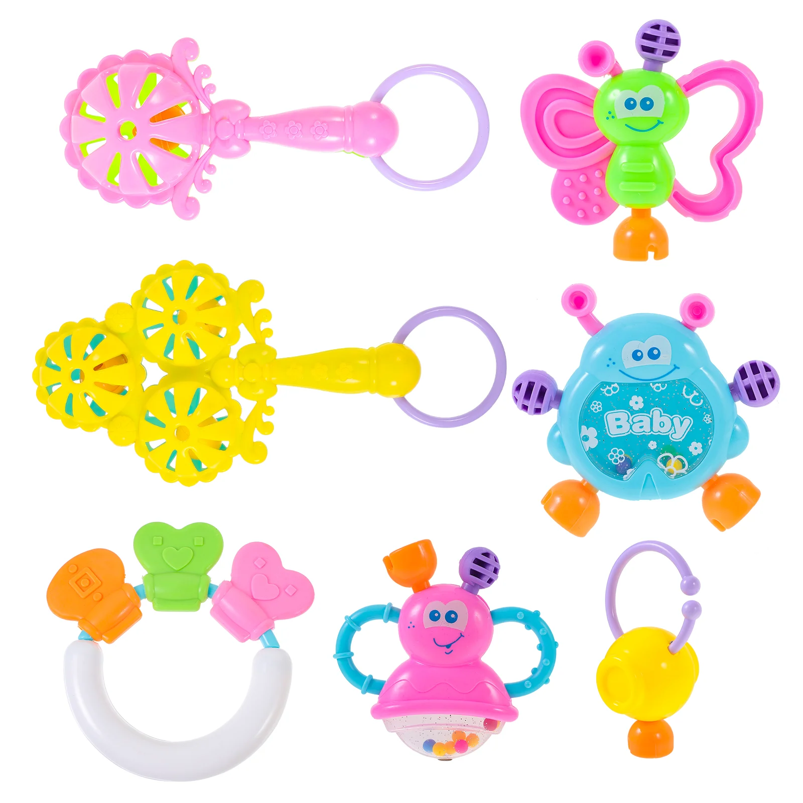 

7PCS Funny Baby Appease Toys Cartoon Soothe Infant Toys Supplies Babies Accessories newborn