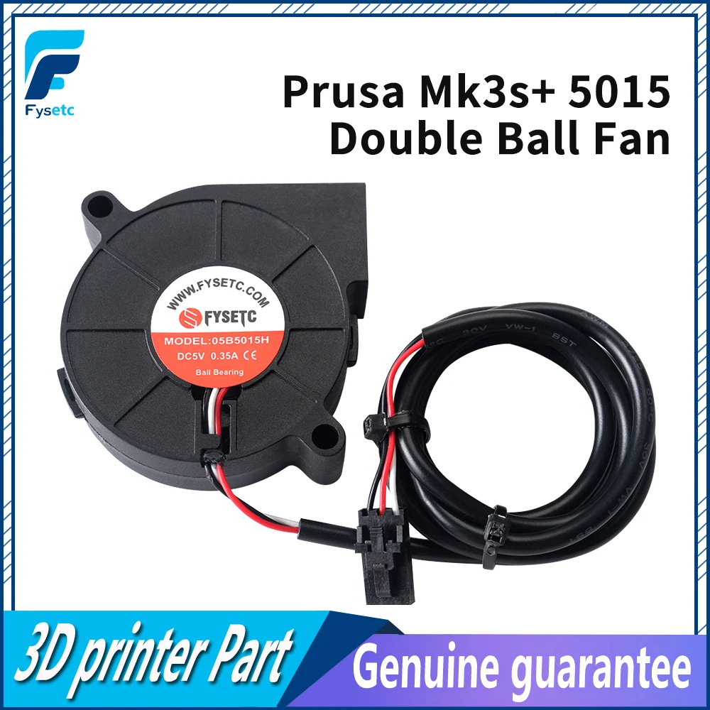 Prusa i3 Mk3 Mk3s Mais dc 5v 5015 50 mm Ventilador de Refrigeração Rolamento de Esferas Duplo Impressão Frontal Radiador Peças de Impressora 3d