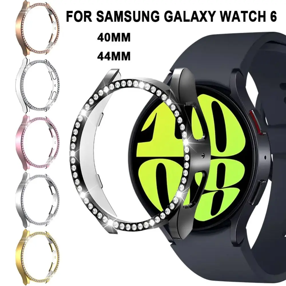

Bling Diamond Watch Case for Samsung Galaxy Watch 6 40mm 44mm Smartwatch Protector Cover for Galaxy Watch6 Protective Bumper