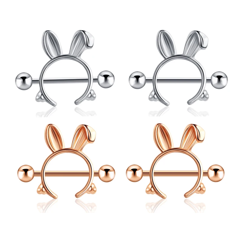 

TIANCIFBYJS stainless steel tongue piercing jewelry women nipple shield tongue barbell set nipple jewelry wholesales mix style