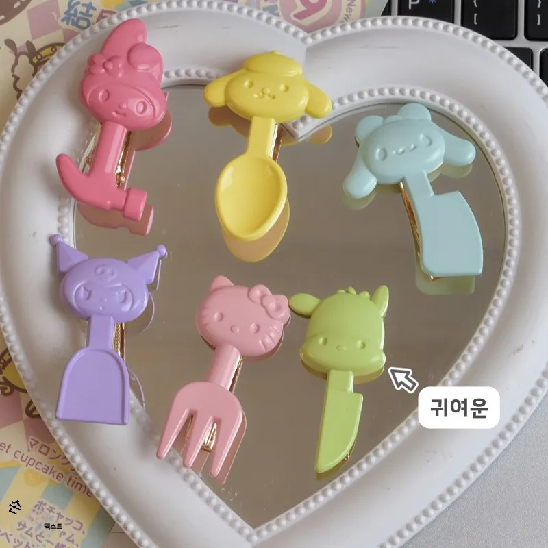 Милый мультяшный инструмент заколка для маленьких животных лопатка нож вилка