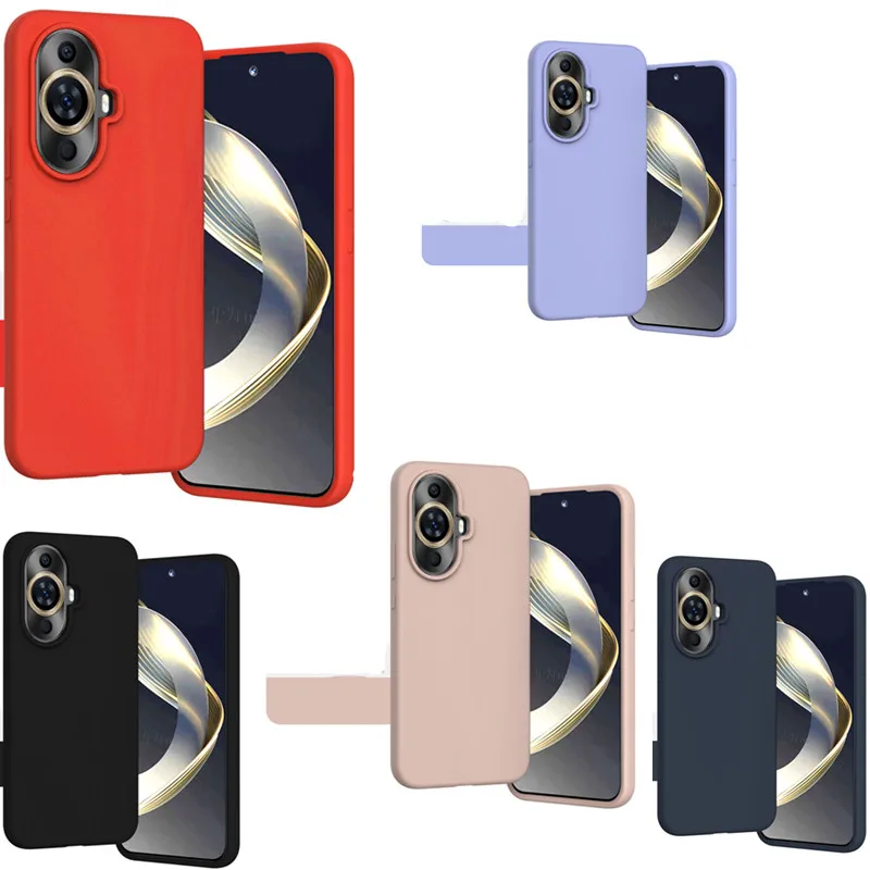 Высококачественный жидкий силиконовый чехол для Huawei Nova 11 Pro 8 8Pro 7 7Pro 10 10Pro Honor V40 Lite