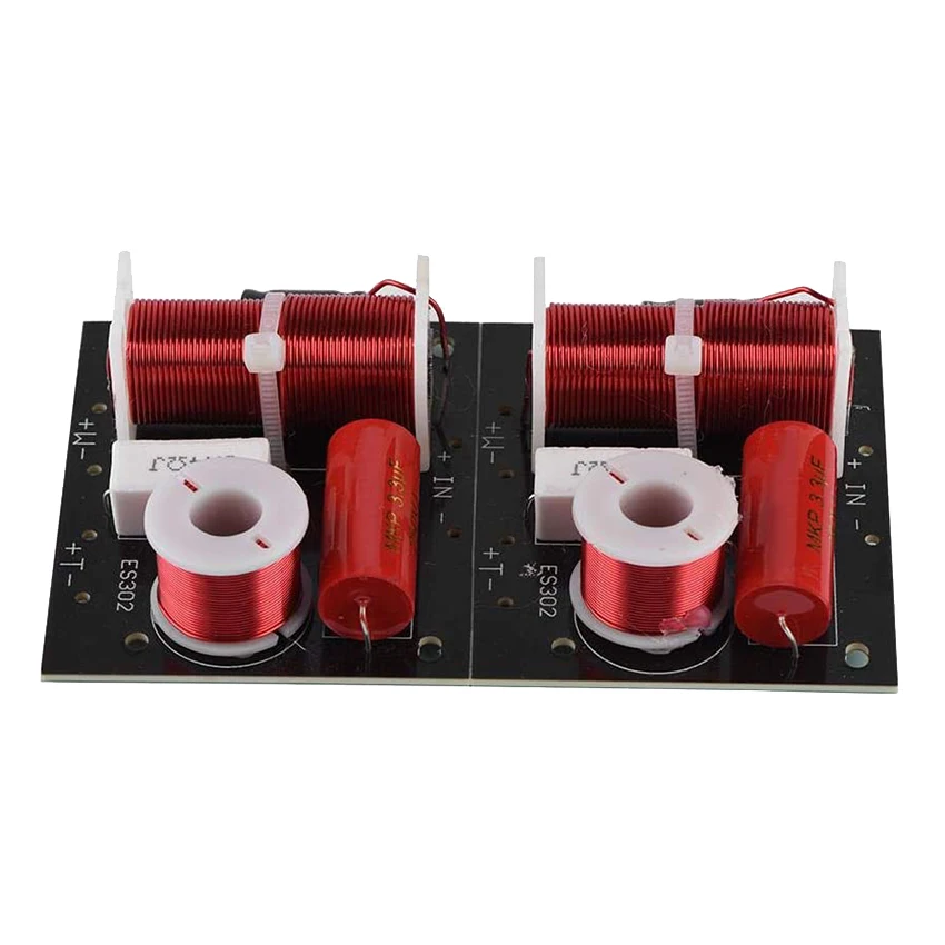 

2Pcs 400W Speaker Frequency Divider 2 Way 2 Unit Hi-Fi Soundshelf Crossover Filters Woofer and Tweeter