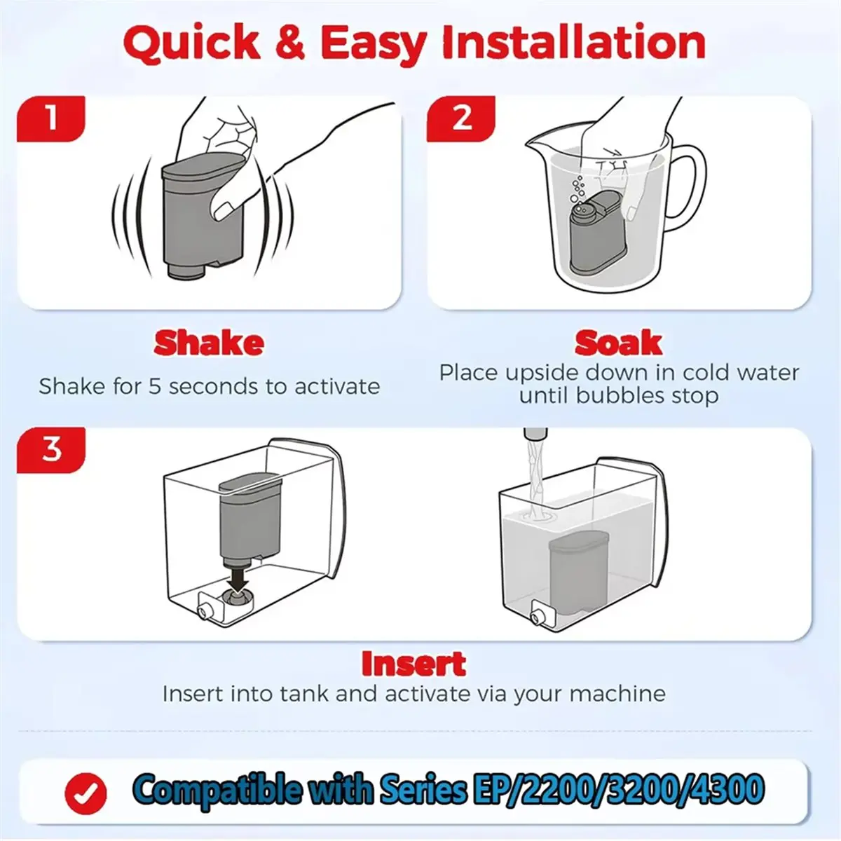 Фото АКЦИЯ~ Сменный фильтр для кофемашин Philips Saeco AquaClean, для удаления накипи, модели CA6903/10/00/01/22/47, CMF009 №4