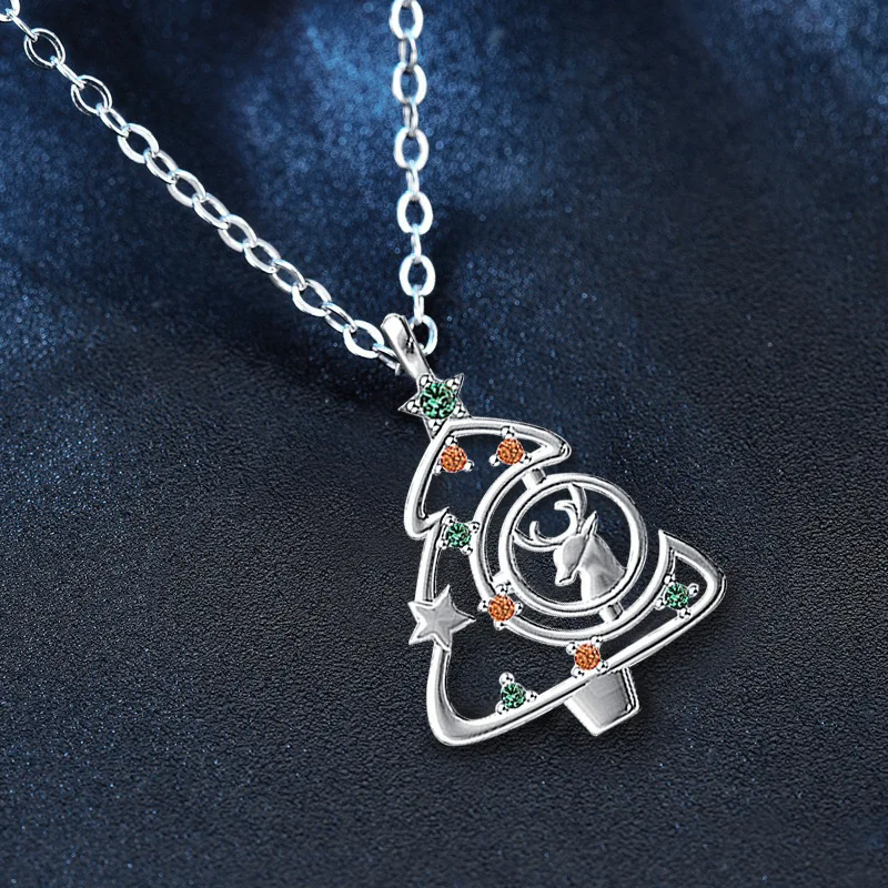 Ожерелье из 18-каратного золота женский кулон с одним оленем и ты Лось