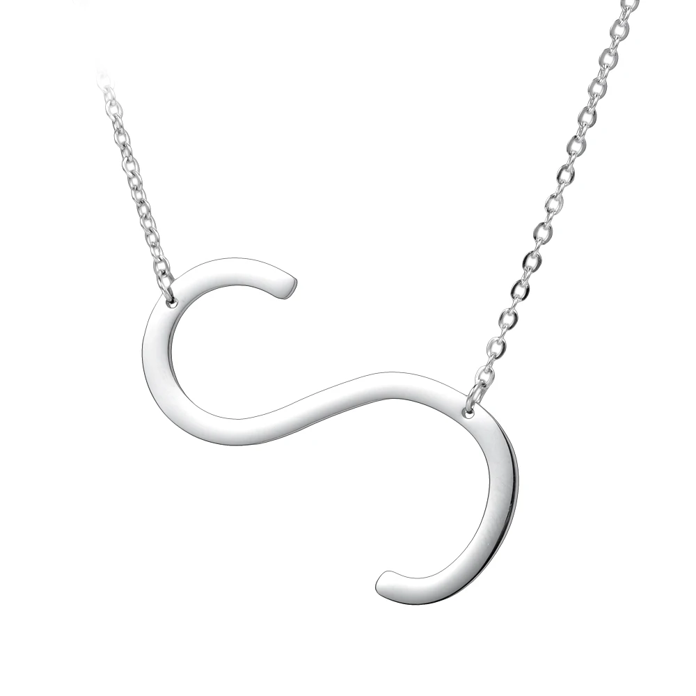 

Necklace Pendant Stainless Steel Chain Letter Necklace Jewelry S