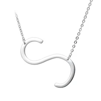 necklace pendant stainless steel chain letter necklace jewelry s