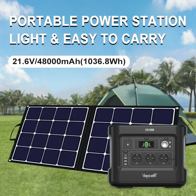 Vapcell ES1000 Удобный аварийный источник питания Портативный уличный 48000 мАч 1036 8 Втч
