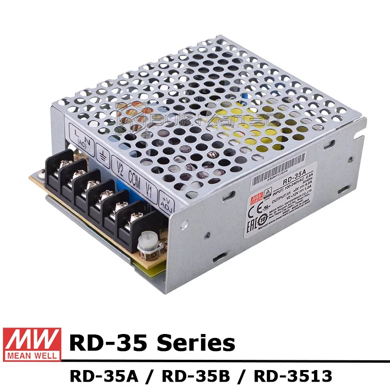 

Mean Well RD-35 Series 35W Dual Output Switching Power Supply RD-35A RD-35B RD-3513