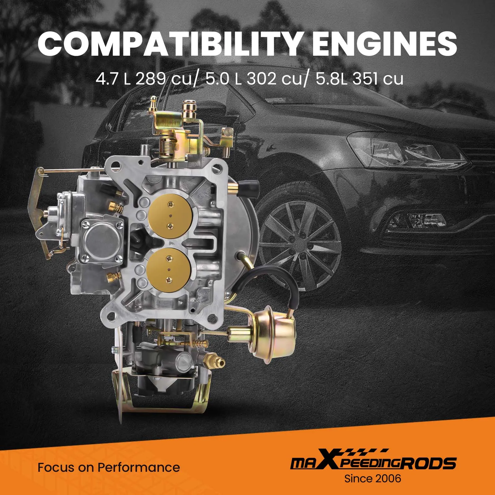 

Карбюратор для Ford F150 F250 F350 Comet Carb 289 302 351 A800 для двигателя Cu Jeep 2100 360-1964, две бочки 1979