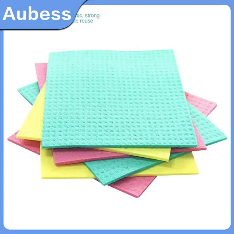 

Wood Fiber Baijie Cloth Effective Washable French Wood Pulp Cotton Rag High Quality Reusable Rag 1pc Kitchen Dish Towels