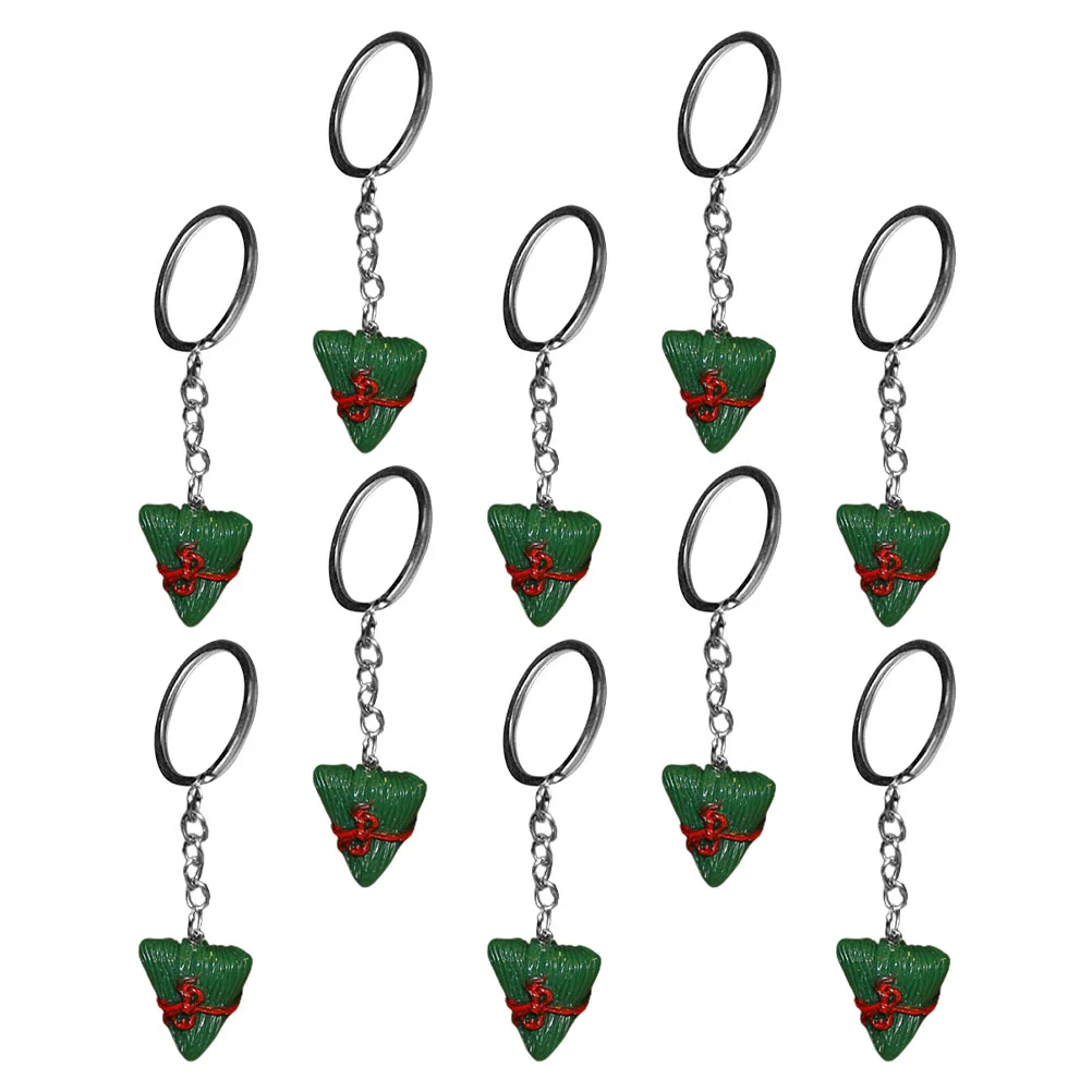 

Keychain Key Zongzi Pendantmini Women Car Charms Keyringchains Keychains Rings Ring Rice Handbag Miniature Purse Festival