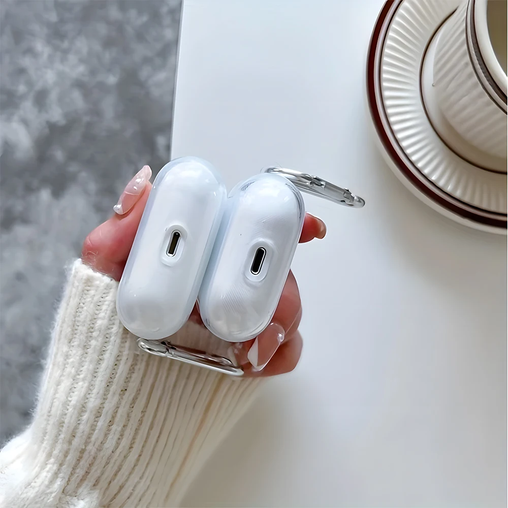 Прозрачный чехол для наушников с рисунком ленивого оранжевого кота для AirPods Pro 3Pro 2Pro, чехол для наушников AirPods 1234, защитный чехол из ТПУ (art.: 3920dadbebe6b) - 3920dadbebe6b
