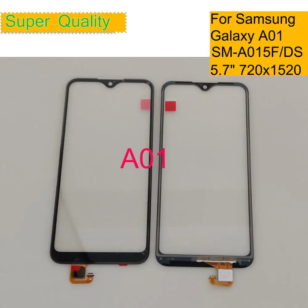 

10 шт./лот для Samsung Galaxy A01 2019 сенсорный экран дигитайзер панель сенсор A01 A015 SM-A015F/DS SM-A015G/DS переднее внешнее стекло