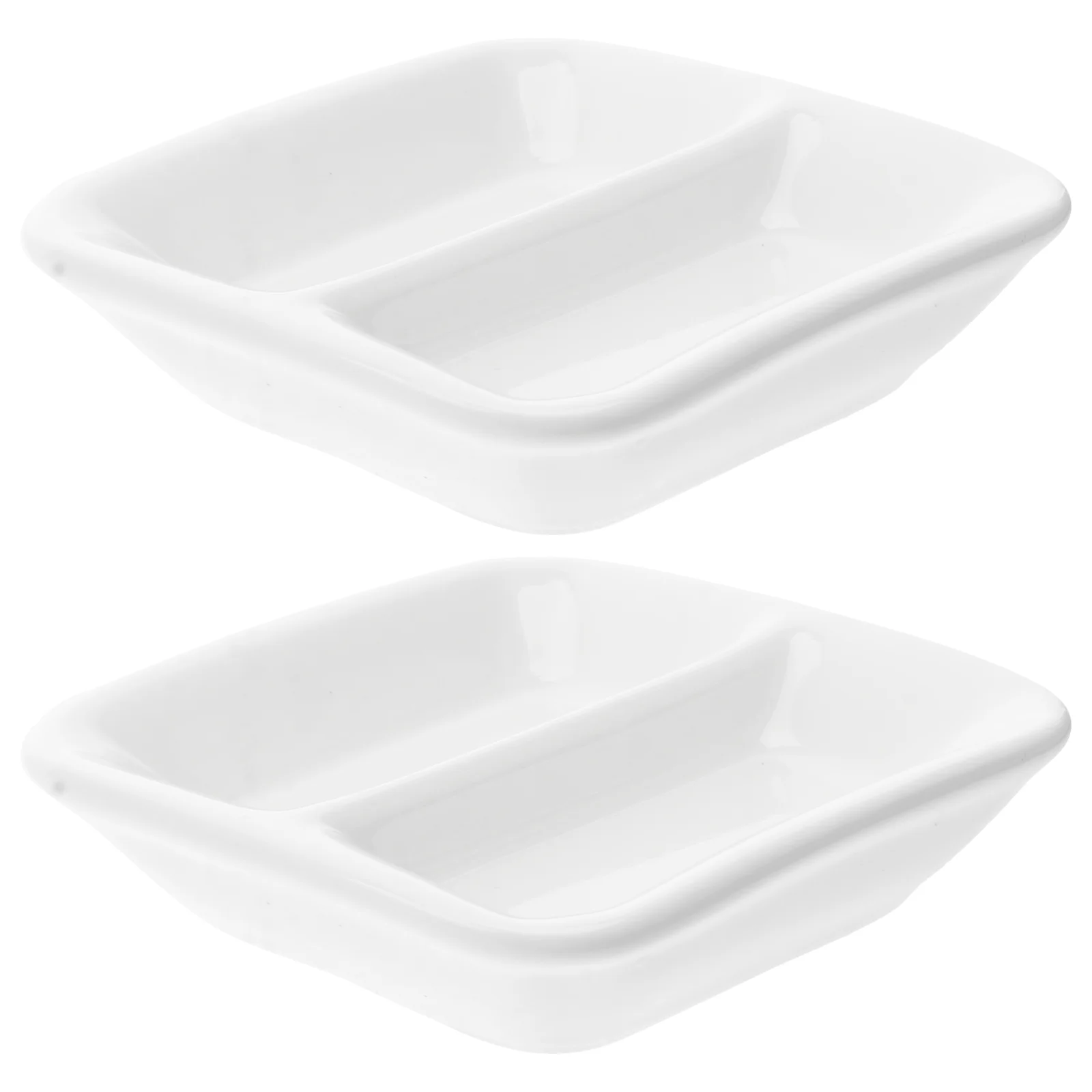 

Sauce Tray Serving Dish Dishes Dipping Appetizer Divided Soy Bowl Plates Snack Bowls Condiment Platter Compartment Plate Ceramic