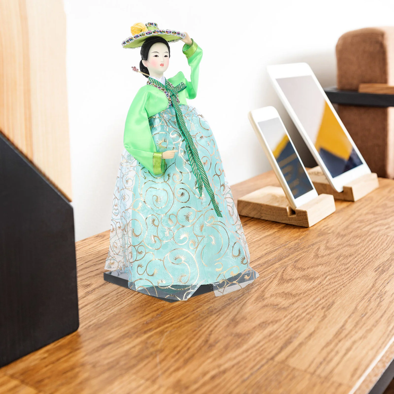 

Фигурка куклы в Корейском стиле, наряд Hanbok, украшение для куклы, настольное украшение