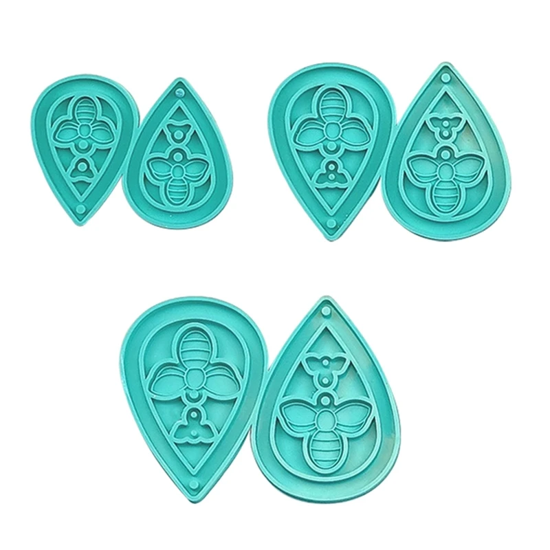 

1Pc/3Pcs Diy Crystal Epoxy Earrings Mold Hanging Pendant Decoration Bee Mold