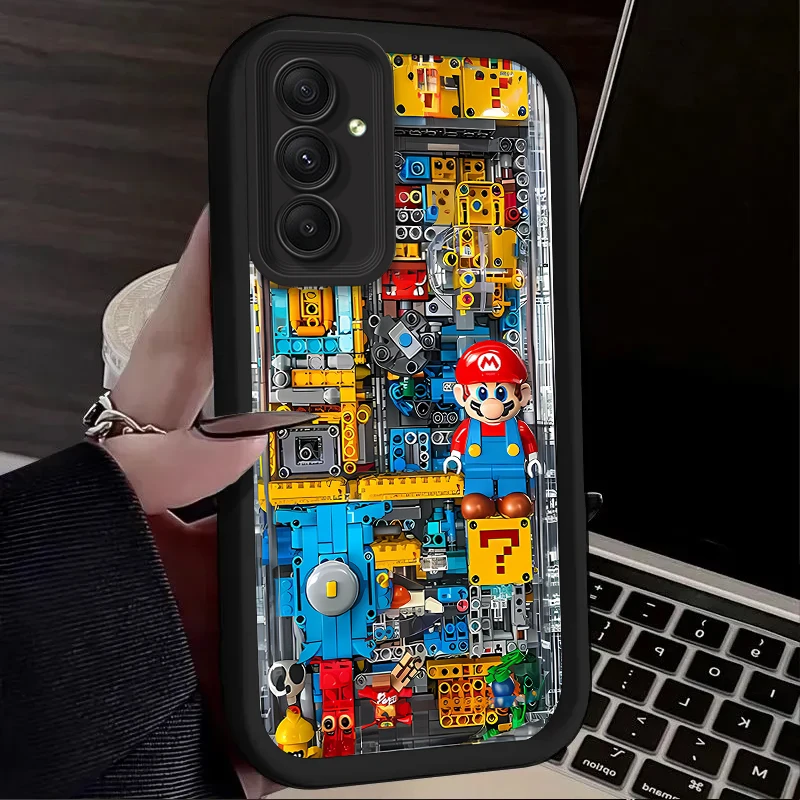 Чехол M-Marios Building Blocks для Samsung Galaxy A35 A55 A15 A25 A16 A06 A05 A05S A24 A13 A23 A12 A22 A32 A52 A71 A51 4G Cover