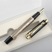 luxury high quality 861 golden brass metal eight horses stationery office supplies school supplies fountain pen